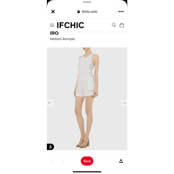 IRO Moltani Crepe Lace-Up Romper - Picture 12 of 16